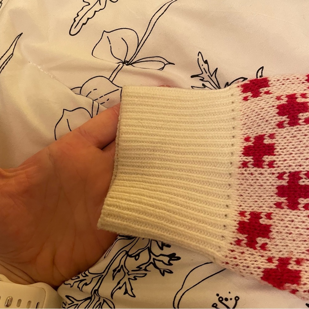 🎉❄️🎉HP🎉❄️🎉 EXLURA Red and White Snowflake Ugly Christmas Sweater - size XL - Picture 10 of 11